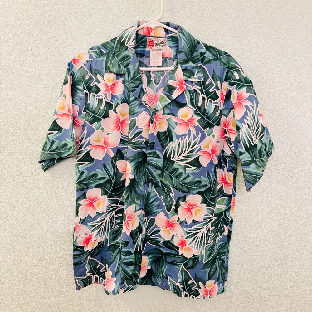 Vintage Men’s Hilo Hattie Hawaiian Shirt Floral Design
